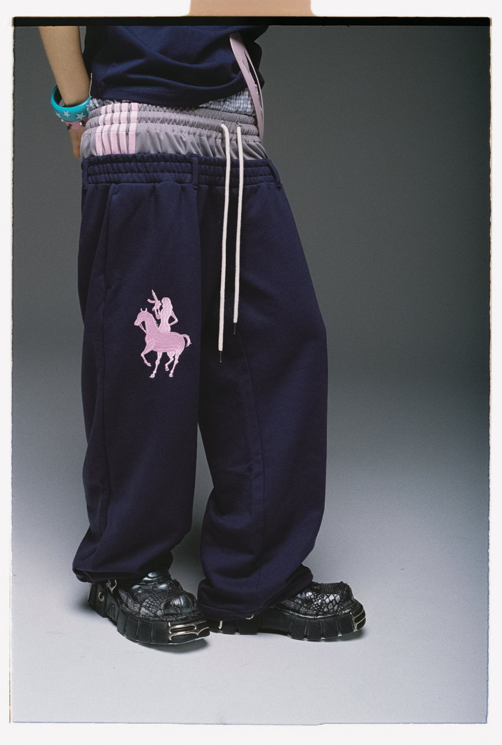 Ninety Club Logo Triple Layered Sweat pants – YZ