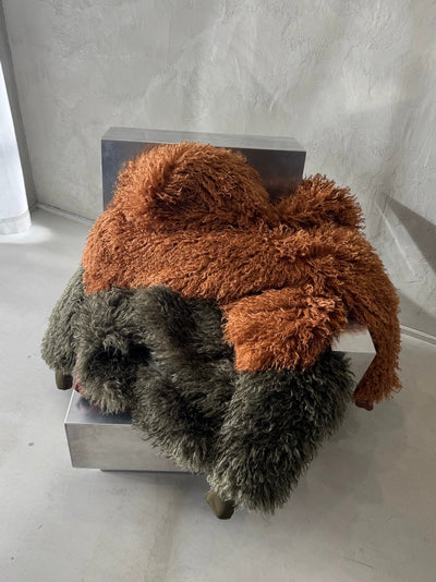 volume hood fur jacket