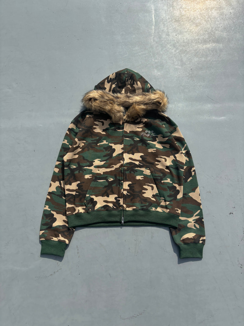 Thermal Assort Fur Zip Hoodie 