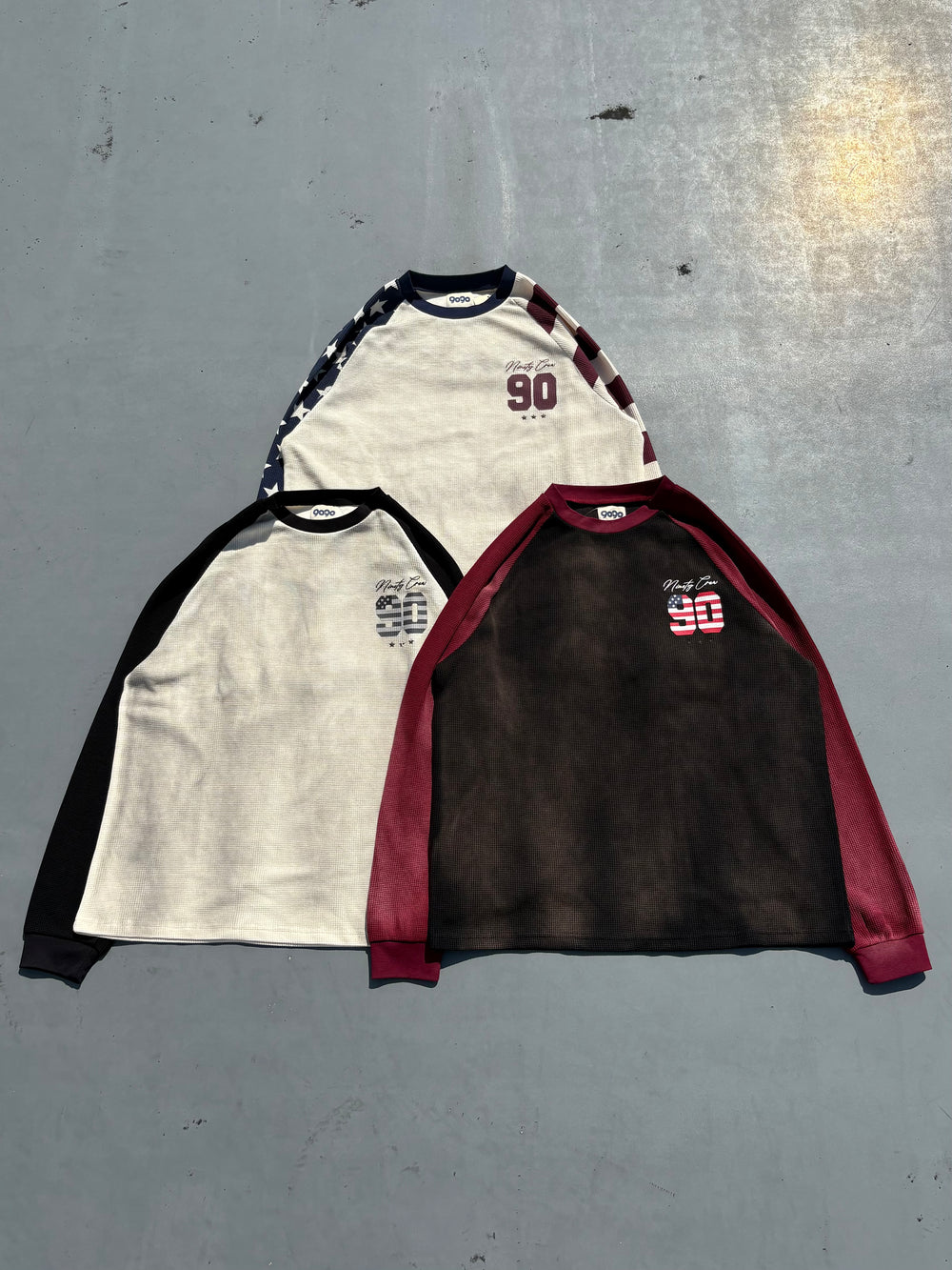 トップス 9090 American Numbering Thermal L/S Tee American Numbering Thermal L/S Tee – YZ