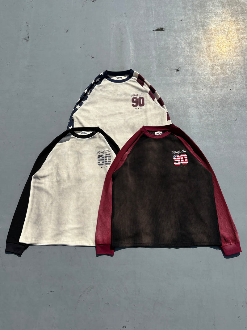 American Numbering Thermal L/S Tee – YZ