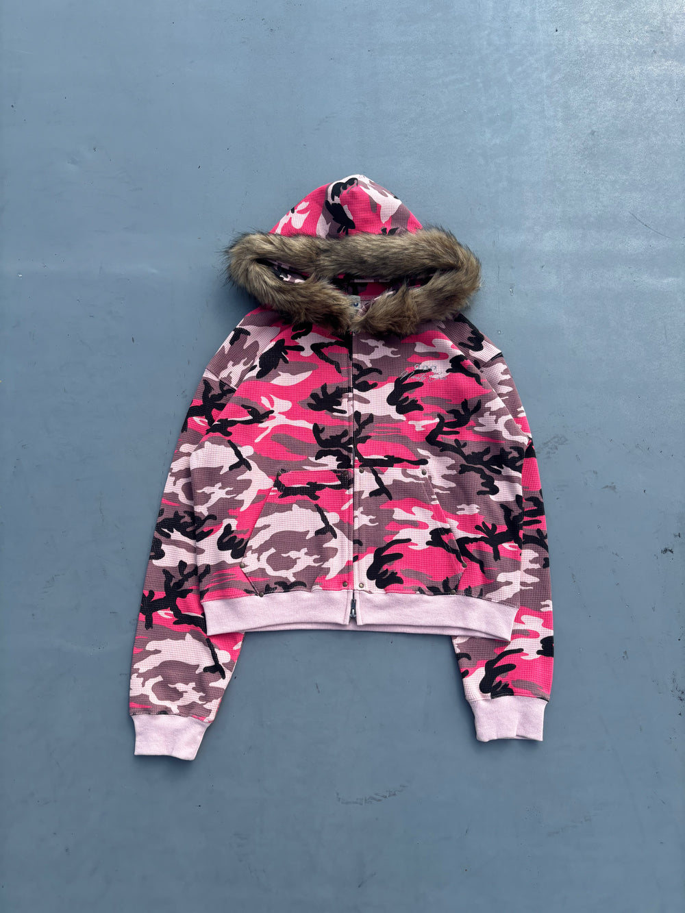 Thermal Assort Fur Zip Hoodie – YZ