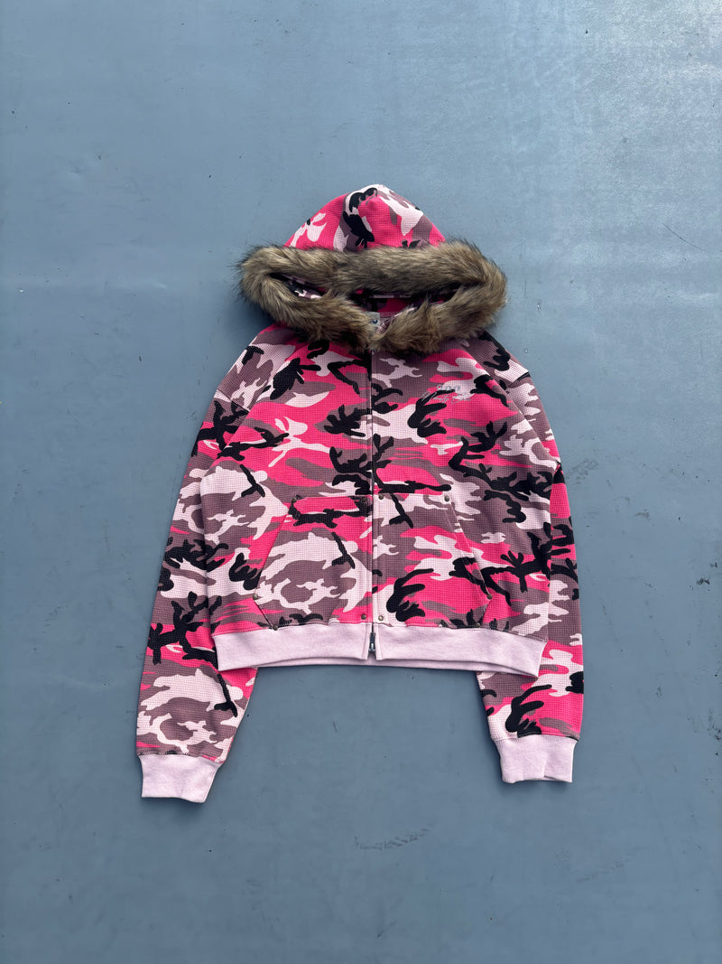 Thermal Assort Fur Zip Hoodie 