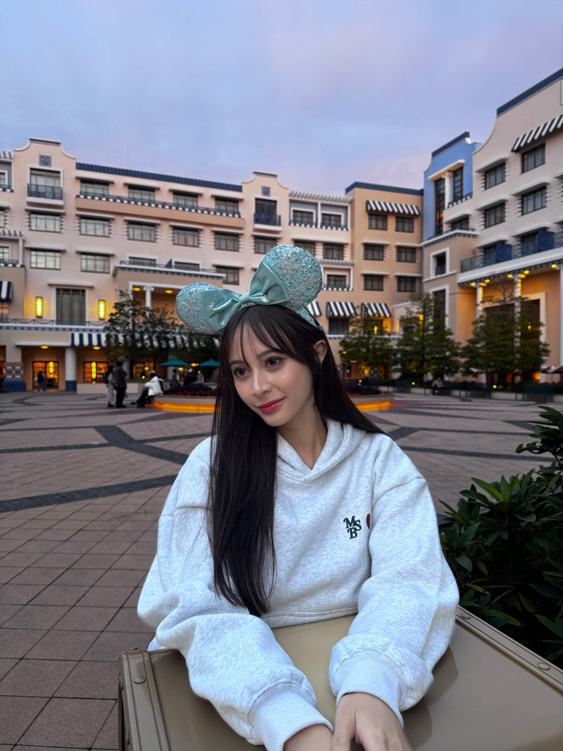 heart patch logo hoodie