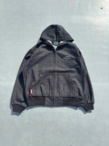 Bullet Logo Denim Zip Hoodie
