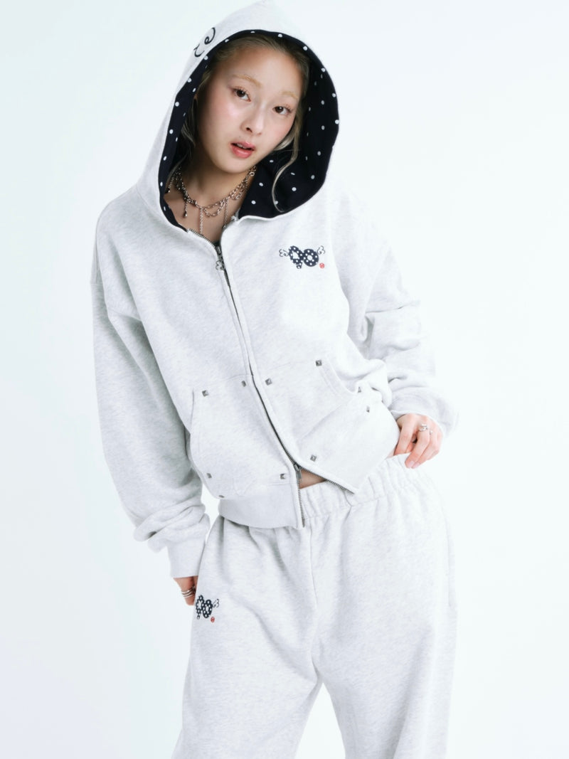 90 Logo Dot Zip 連帽外套 