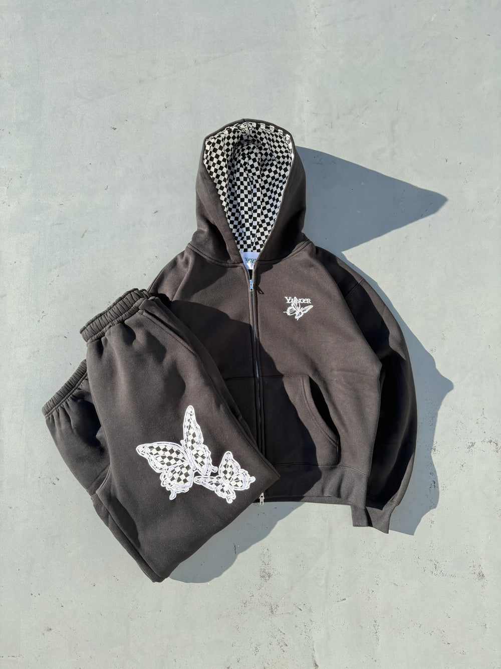 Assortment butterfly logo zip hoodie – YZ