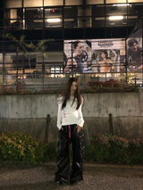 크로스 퍼 오프숄더 티 