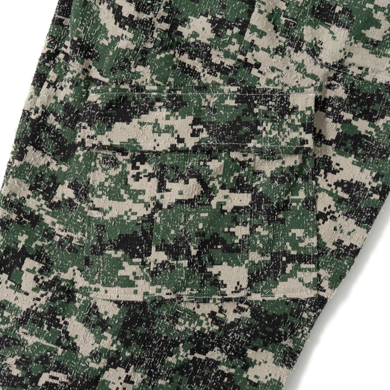 BU camouflage pattern baggy cargo pants