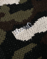 BU 迷彩图案针织连帽衫 