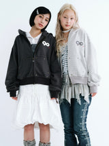 90 Logo Stripe 拉鍊連帽衫 