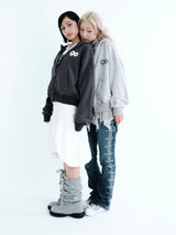 90 Logo Stripe 拉鍊連帽衫 