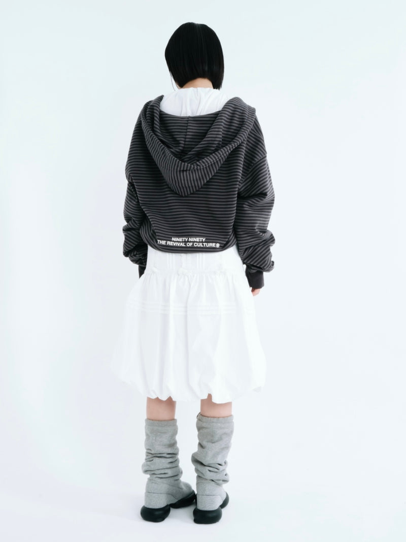 90 Logo Stripe 拉鍊連帽衫 