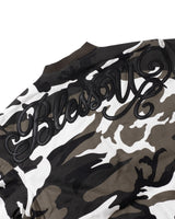 BU CAMOUFLAGE PATTERN BOMBER JACKET 