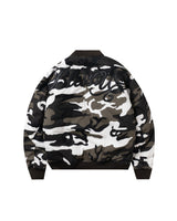 BU CAMOUFLAGE PATTERN BOMBER JACKET 