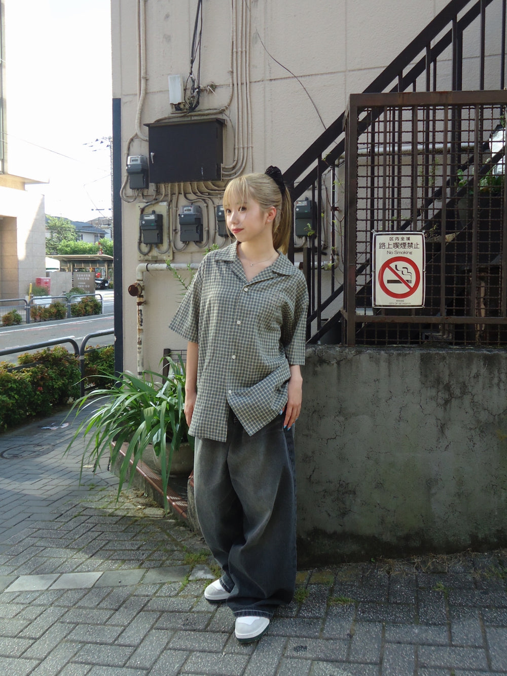 ぬーん様　JadedLondon GreyStripe buggy slacks My Grandpa's Buggy Denim Pants – YZ