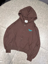 universal logo assortment random zip hoodie