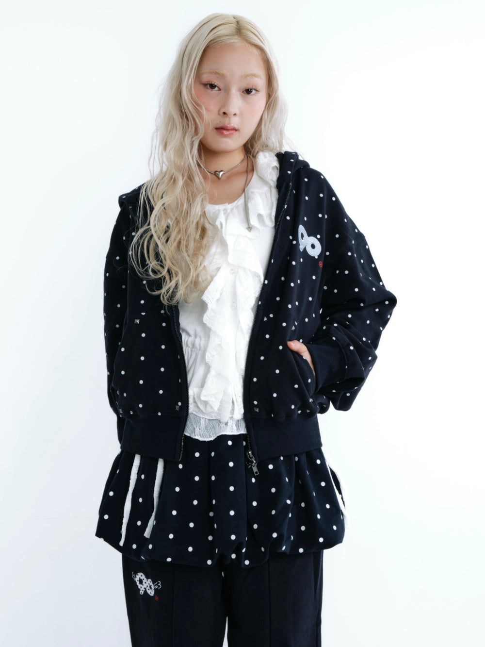 Angel Dot Zip 連帽衫– YZ