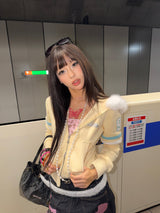 Waist-Defined Fur Zip Hoodie 