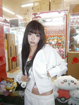 Ninety Girl Shaped Zip Hoodie 
