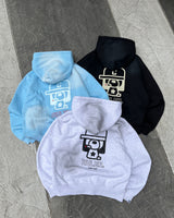 Boxy ruler zip hoodie