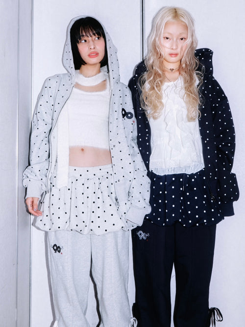 Angel Dot Zip Hoodie