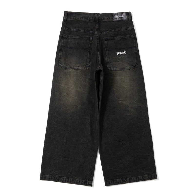 BU baggy denim pants