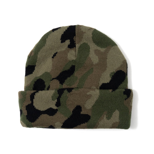 BU camouflage pattern beanie