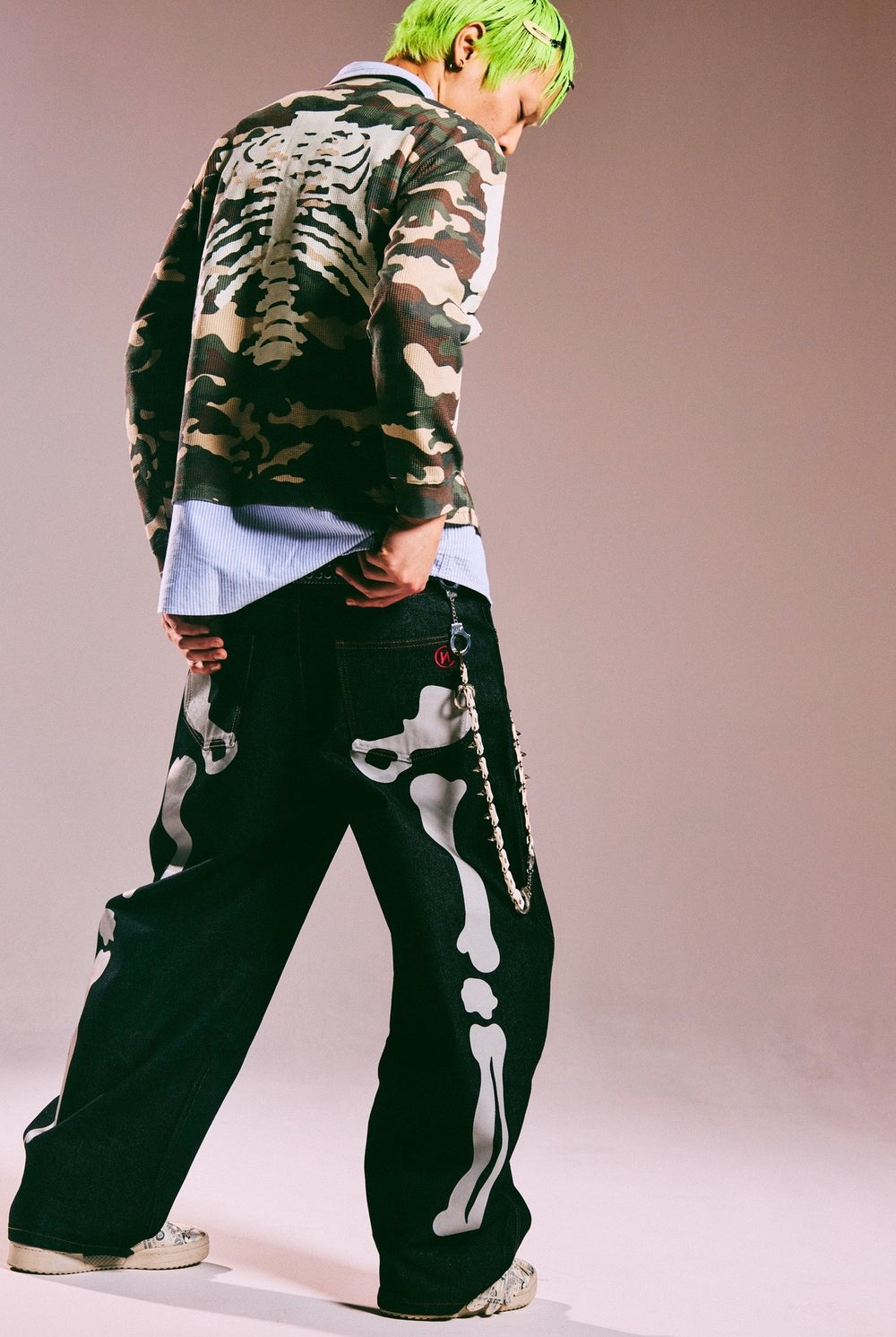 Bone Hand Denim pants – YZ