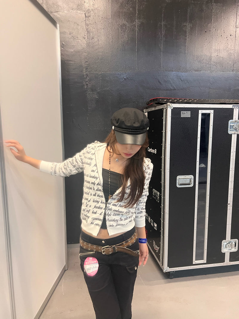 All Lettered Zip Hoodie