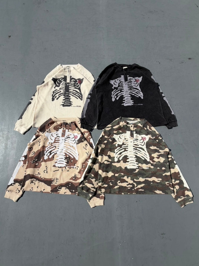 Bone Henry Neck Thermal L/S Tee – YZ