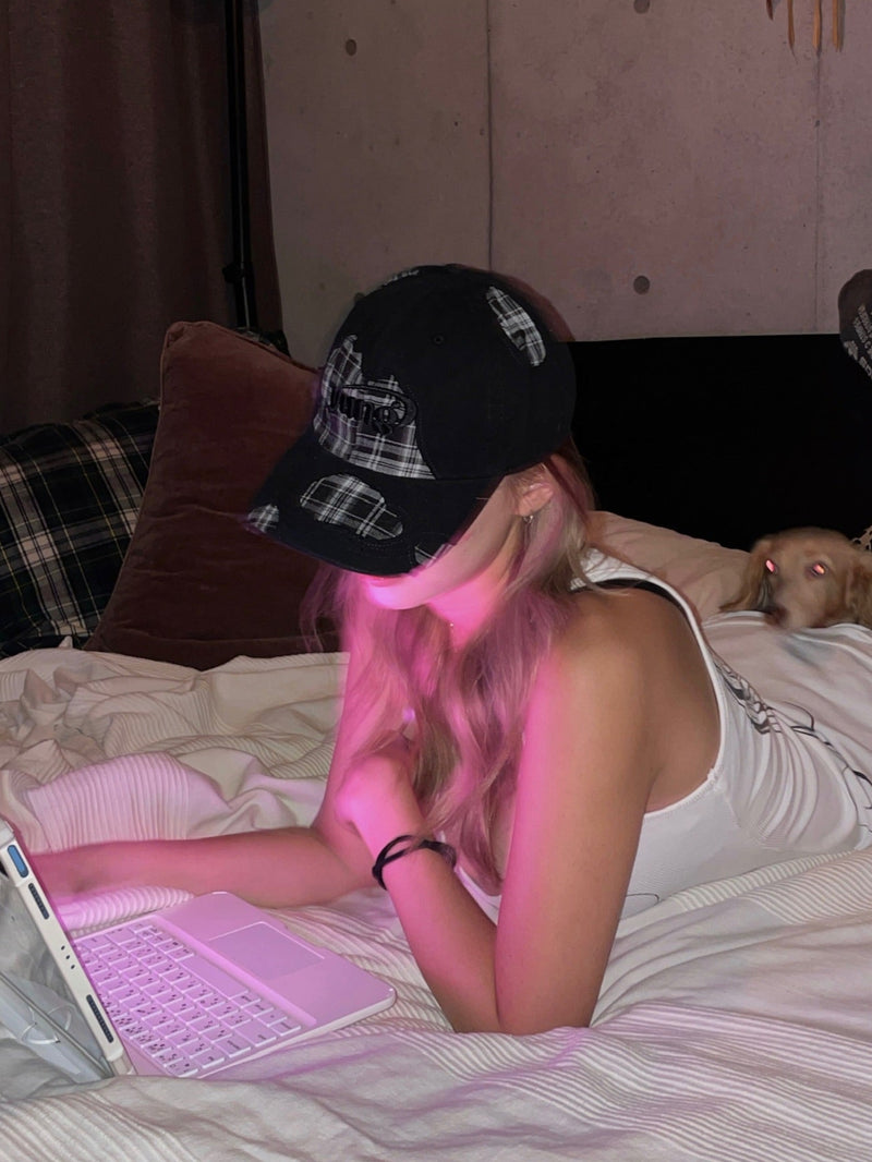 yung logo patchwork cap