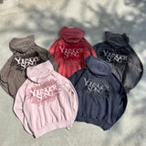 universal logo Premium crush EMB zip 连帽衫 