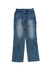 （Woman)Washed Double Knee Denim