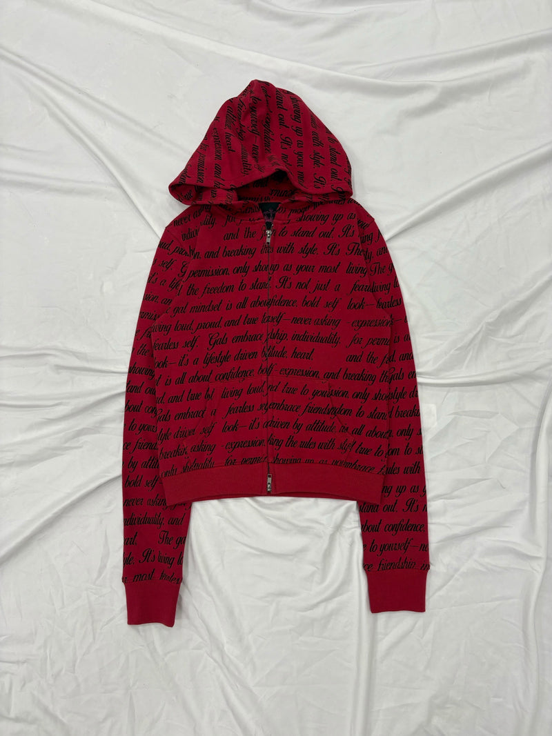 All Lettered Zip Hoodie