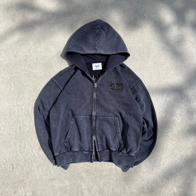 universal logo Premium crush EMB zip 连帽衫 