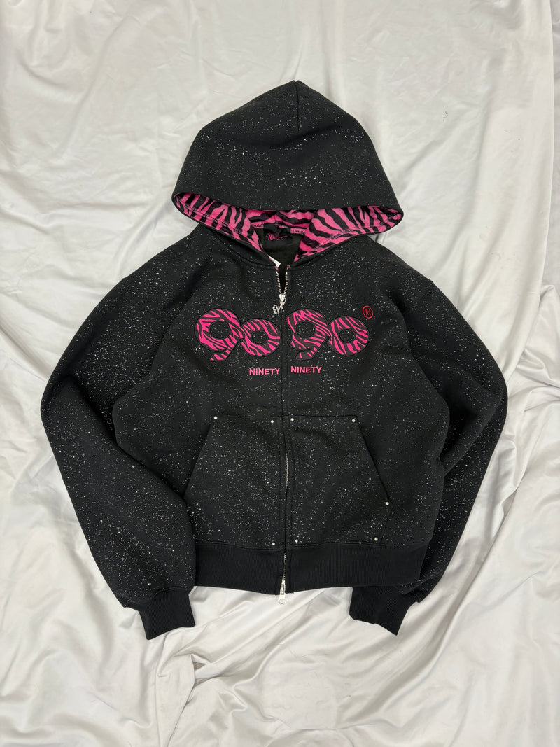 9090 Logo Glitter Light Zip Hoodie Sサイズ 90 Logo Glitter Light Zip Hoodie【9090girl】 – YZ