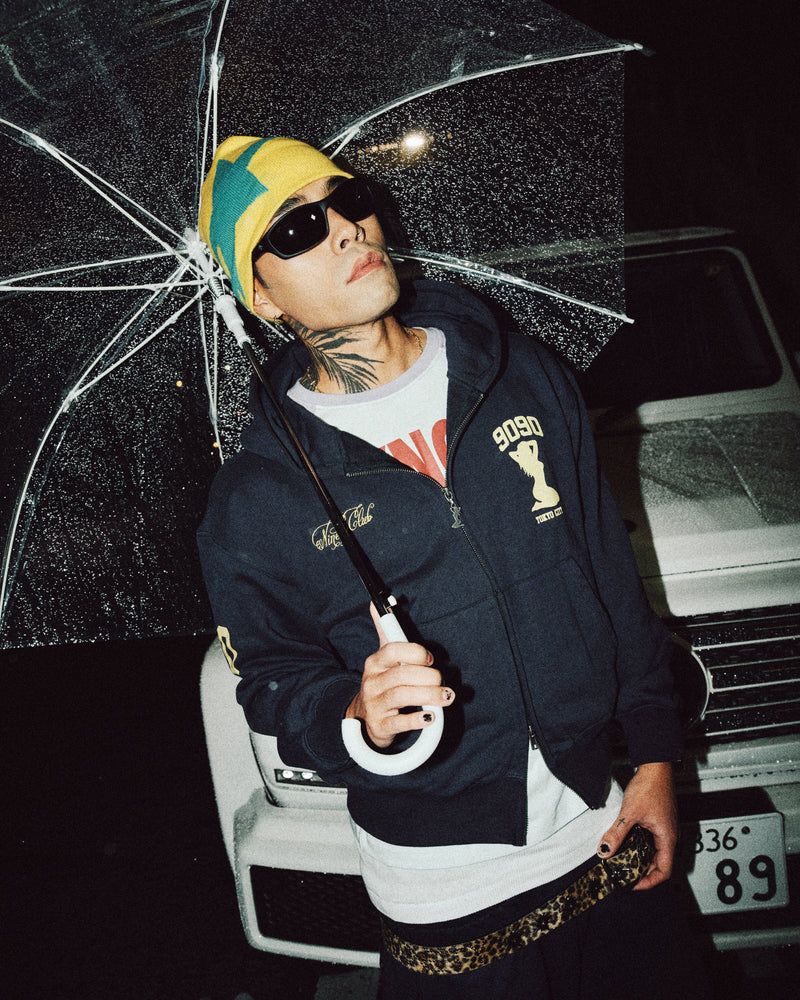 トップス 9090 blackyellow Logo Zip Hoodie Sexy Logo Zip Hoodie – YZ