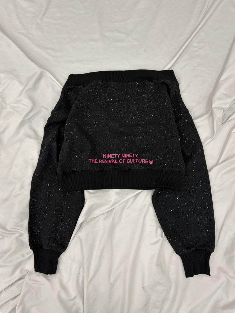 OG Logo Glitter 露肩卫衣 