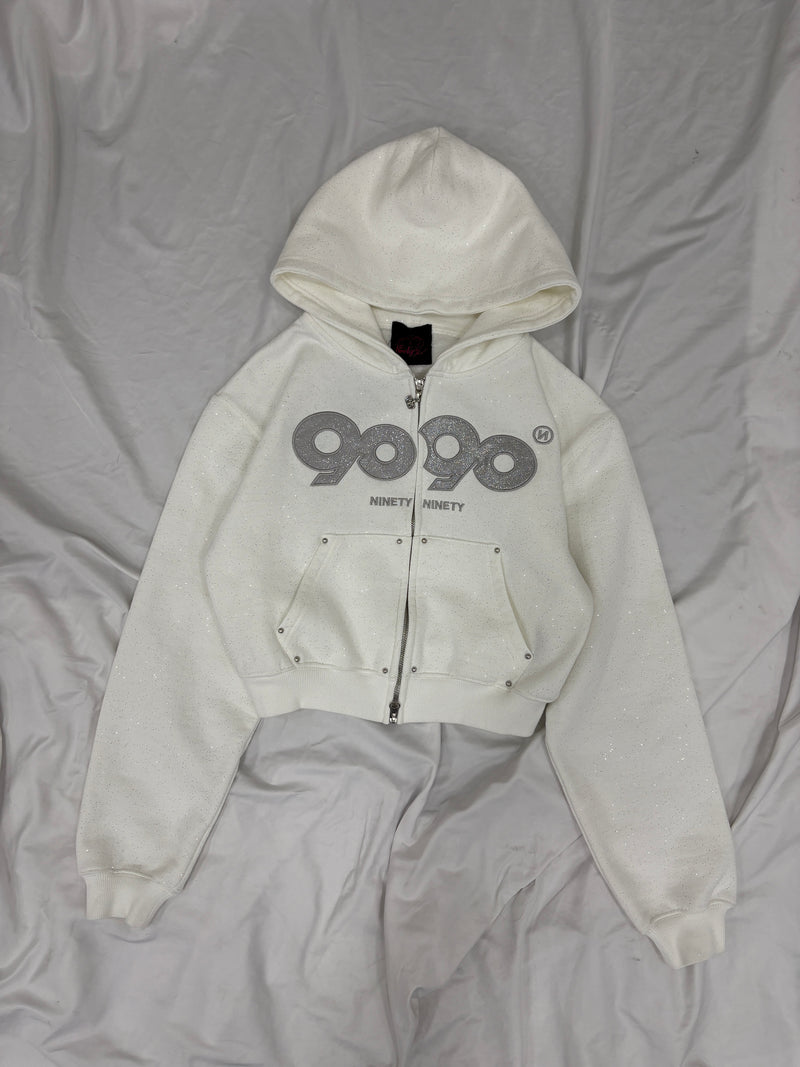 OG Logo Glitter Zip Hoodie