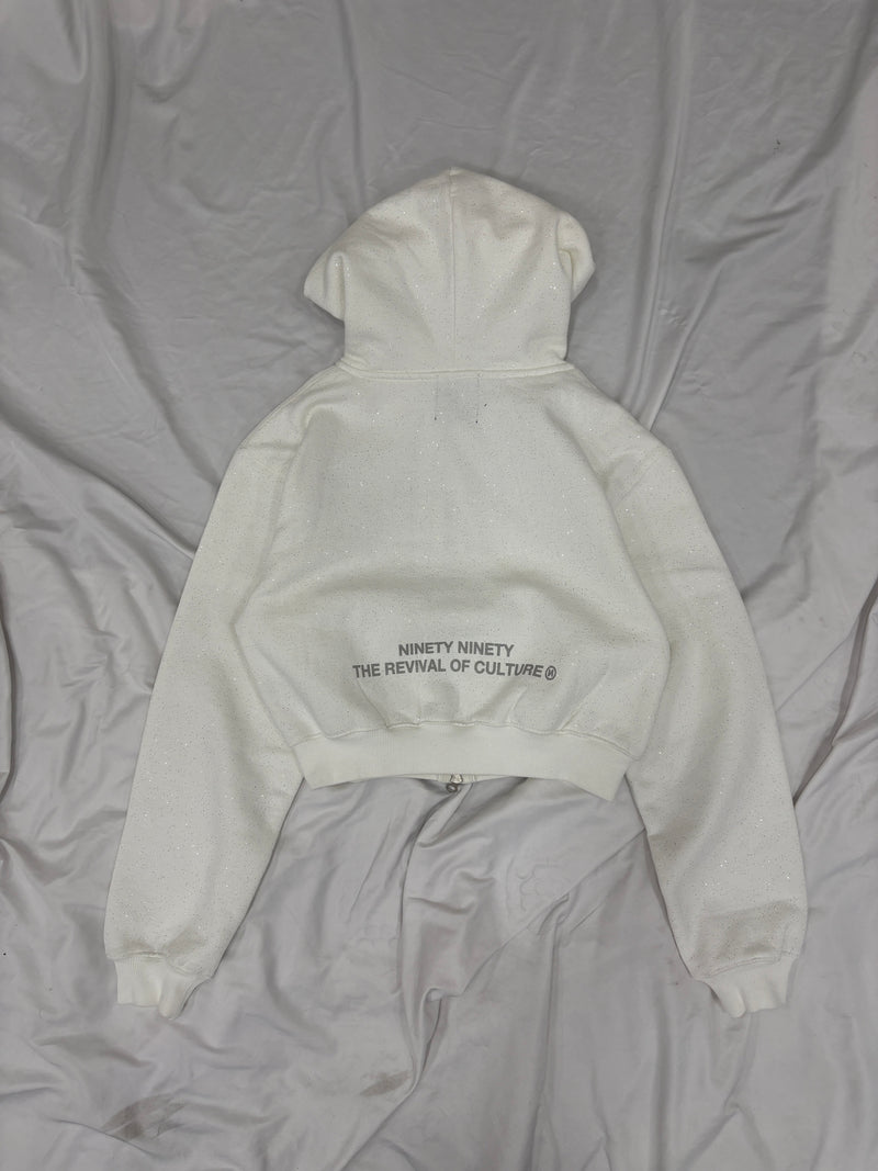 OG Logo Glitter Zip Hoodie