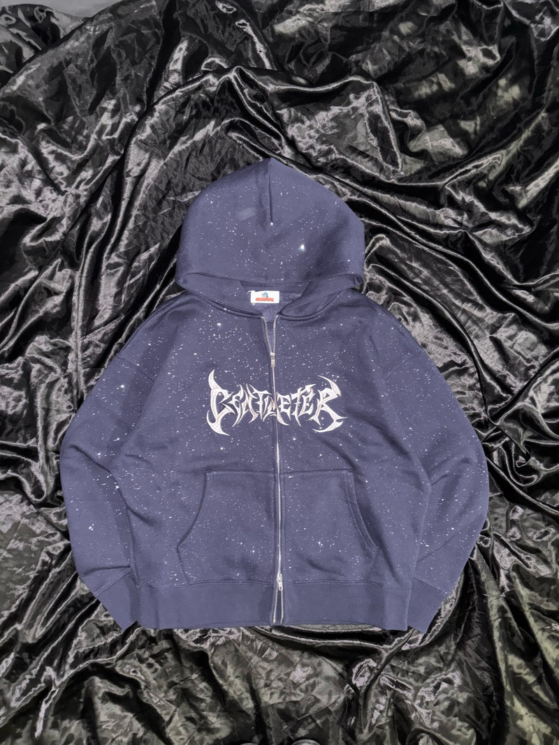 Glitter zip hoodie