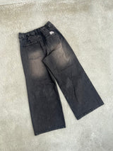 Slash damage buggy denim