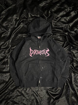 Glitter zip hoodie