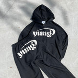 Assorted patterns yung logo buggy sweat pants