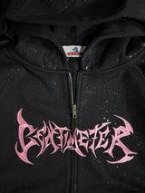 Glitter zip hoodie
