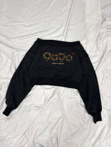 OG Logo Glitter 露肩卫衣 