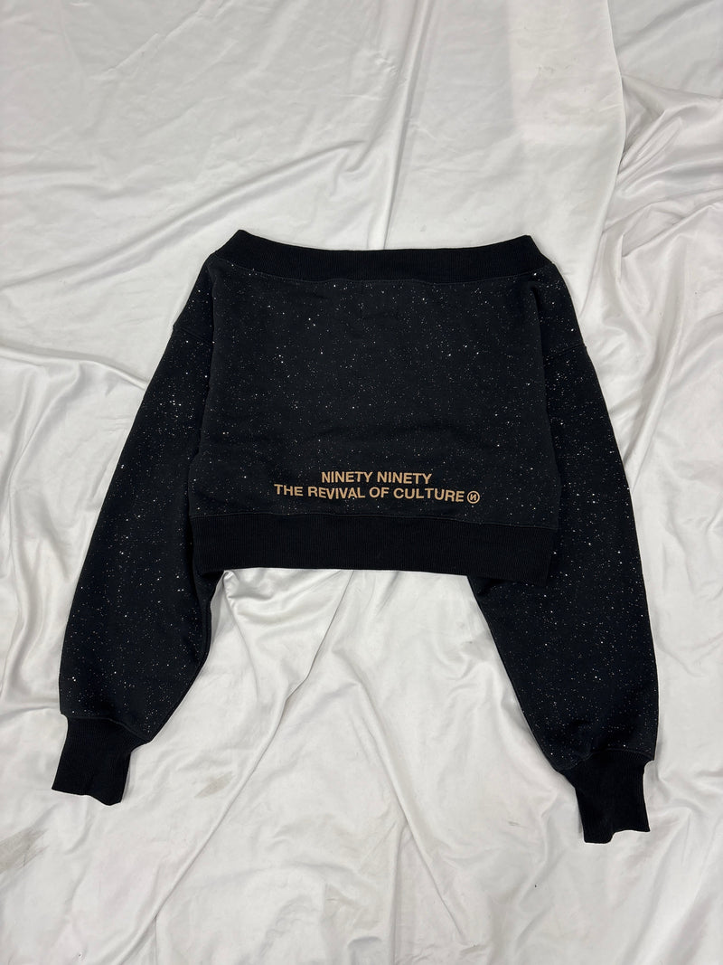 OG Logo Glitter 露肩卫衣 