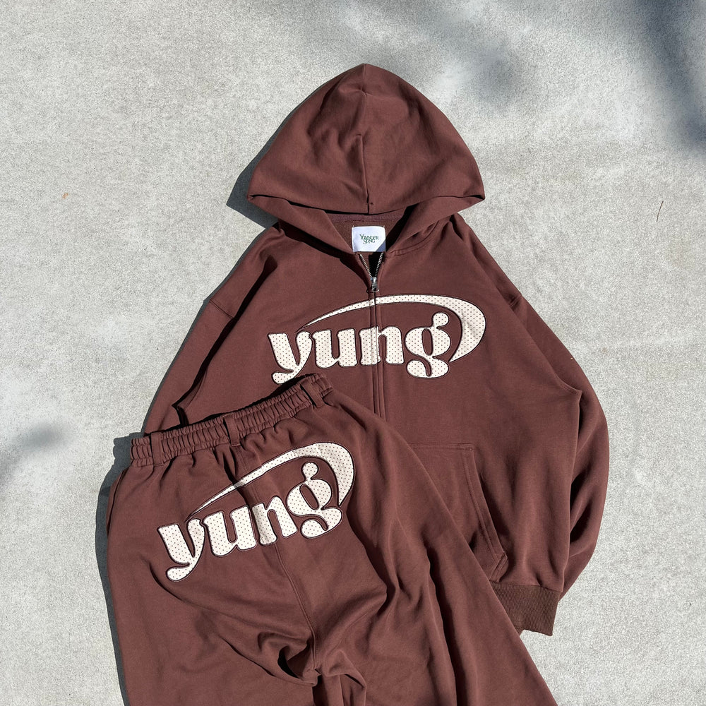 yページ Assorted patterns yung logo zip hoodie – YZ