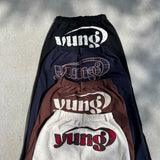 Assorted patterns yung logo buggy sweat pants